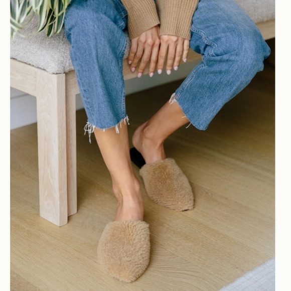 Jenni Kanye Shearling Mule in Natural 38 - Picture 2 of 13
